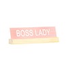 Say What Boss Lady Desk Sign with Base