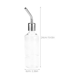 Kichvoe Botella de Agua Colgante para Conejos y Hámsters 350ml, Dispensador Antigoteo Boquilla de Acero Inoxidable y Diseño Transparente, Bebedero para Jaula de Cobayas y Chinchillas