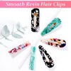 30 Pcs Acrylic Resin Barrettes, Cridoz Barrettes and Hair Clips