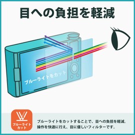 Kayo&Karin Protective Film for DJI Osmo Action 5 Pro (Set of 2) Blue Light Reducing Film Reflection Made in Japan