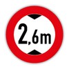 XXL Sticker Traffic Sign Height 2 m Vehicles StVO Sign