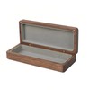 Black Walnut Wood Glasses Case Hard Shell, Magnetic Closing Hard
