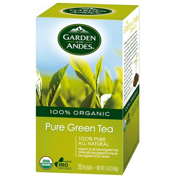 Garden of the Andes 100% Organic Pure Green Tea 20 Tea Bags