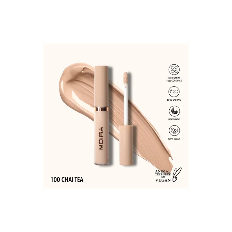Corrector De Maquillaje Moira Cosmetics Gbc Tono Chai Tea Lcc001