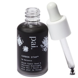Pai Skincare London | CARBON STAR Overnight Clarifying Face Oil for Acne and Blemish Prone Skin with Activated Charcoal. Organic, Vegan, Cruelty Free. 30ml / 1 fl oz