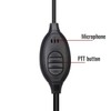 Retevis RT22 Walkie Talkie Earpiece with Mic, Earhook, 2 Pin,