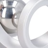 Desktop Suspended Gyroscope Reduce Anxiety Silver Bead Aluminium Alloy Rotating