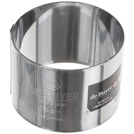 De Buyer Stainless Steel Round Ring 4.5 cm Ht 4.5 Ø 6 Cm