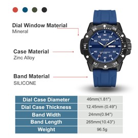 Armbanduhr für Damen, Militär, Herren, wasserdicht, für Sport, 3 ATM, Armbanduhr 2024, Herbst, Kollektion, Analog, Quarz, Design, lässig, Coloful, einfach, minimalistisch, Armbanduhr, blau, Riemen