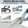 Heavy-Duty Cutting Shears Scissors 10 inch All-Purpose Tin Snips Utility