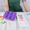 3Pcs Baby Foot Prints Silicone Soap Molds Footprint Shaped Chocolate