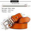 JingHao Belts for Men,Casual Mens Belt Leather for Jeans,Cowboy,Black Genuine