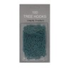 Simply Products 100 Bauble Christmas Tree Hooks Green Ornament Hooks