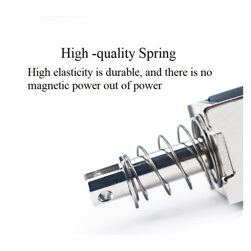 Fielect DC 24V 15N 10mm Push Pull Type Solenoid Electromagnet