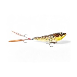 Frog Topwater Popper 1/4Oz Fishing Lure 1/4Oz Tan Brown Fishing Lures Bass Jigging Bait Jig Lure Weedless Soft Plastic Swimbait Accessories Freshwater