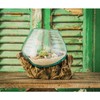 Cape Craftsmen 10" H Hand-Blown Blue Tinted Bubble Glass On