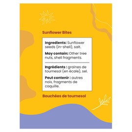 Sunflower Bites by TUMNUTS, Roasted & Salted Sunflower Seeds, 12 Packs – Crunchy, Convenient, Portable, and Just the Right Size