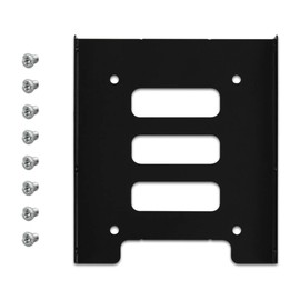 Fenzer SSD Mounting Bracket 2.5 to 3.5 Adapter [2 Pack], SSD Bracket SSD Tray Adapter 2.5" to 3.5" HDD SSD Hard Disk Drive Bays Holder Metal Mounting Bracket Adapter for PC SSD