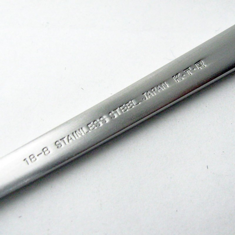 Nagao Long Tail Dinner Spoon Dinner Fork Set, 18-8 Stainless