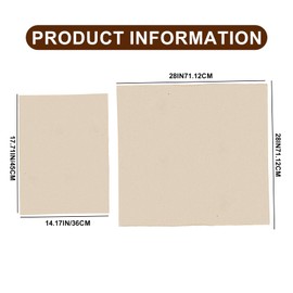 2 Pcs Tea Towels for Baking Sourdough, 28 x 28/14.1 x 17.7 inch Unbleached Bread Basket Flour Sack Towel for Baking and Fermenting, Bread Cloth