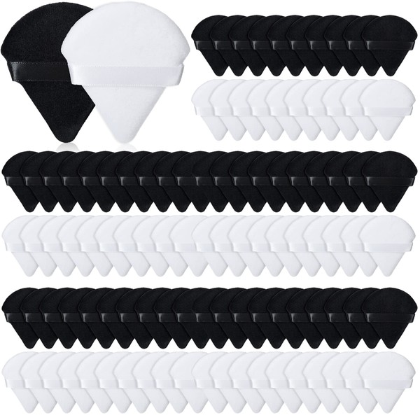 100 Soplos de Polvo Soplo de Maquillaje Triangular Esponja de