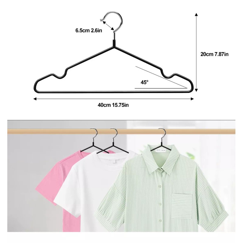 KIROTLE 30pcs Ganchos Perchas Para Pantalones De Acero Inoxidable