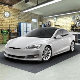 Tangkula 17' x 7.4' Garage Floor Mat, Absorbent Oil Spill Parking Mat for Under Car, Reusable & Washable Garage Flooring Rug, Protects Garage & Shop Floor, Non Slip & Waterproof Backing, Includes Tape