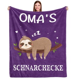 COZYCRIB Gifts for Grandma, Blanket, Grandma, Christmas, Birthday Gifts, Gifts for Expecting Grandmas, Gifts from Grandchildren, Mother's Gifts for Sofa, Bedding, Living Room, 150 x 130 cm