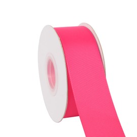 ABCD IDECOR 1.5" Wide Solid Grosgrain Ribbon 25 Yards (176-Fuchsia, Set for Gift Wrapping, Party Decor, Sewing Applications, Wedding and Craft