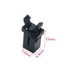 10Sets Black Plastic Trash Can Lid Lock Buckles Universal Waste
