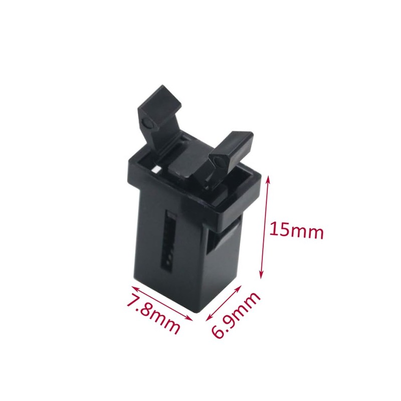 10Sets Black Plastic Trash Can Lid Lock Buckles Universal Waste