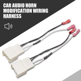 Flygun 2 PCS Auto Door Speaker Wiring Harness Connector, Plug and Play Speaker Wire Plug, Car Modification Accessories, Suitable for Ford F150 Escape Focus Bronco Mustang Mazda 2 6 CX5 (White)