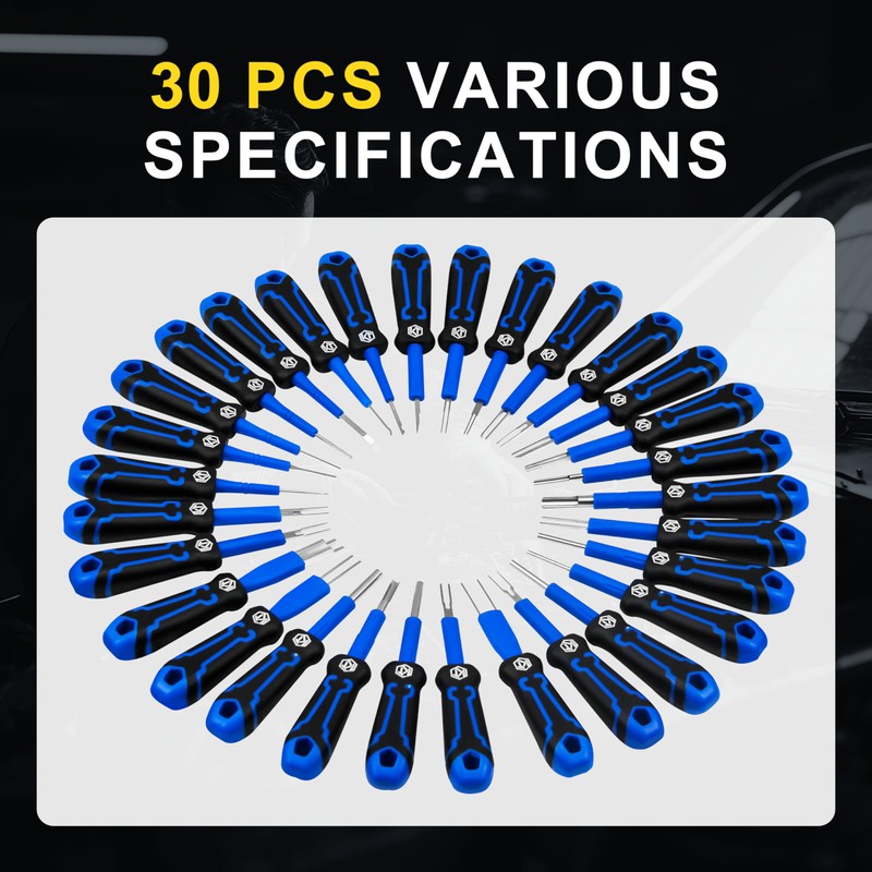 Kuntech 30 PCS Universal Terminal Release Kit, Universal Electrical Terminal