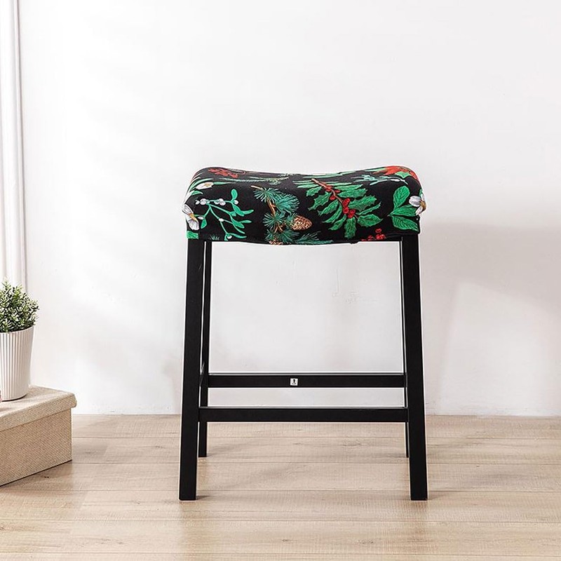 Bifaunvogel Bar Stool Cover Rectangle Set of 4 Printed Stretch