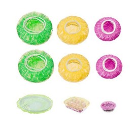 100 Pieces Elastic Food Containers Covers Durable Plates Bowl Plate Covers Versatile Plastic Saran Wrap