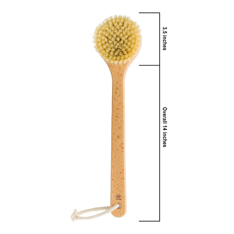 Redecker 100% Made in Germany Round Pig Bristle Bath Brush