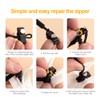 SGERUFZ Universal Zip Repair Kit, Removable Replacement Zipper, Zip Fix