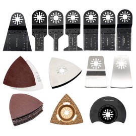 Oscillating Accessory Kit MASO 38-Piece Multi-Tool Accessory Kit Mix Oscillating Saw Blades for Sanding, Grinding, Polishing and Cutting