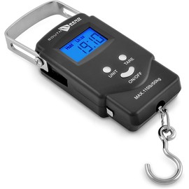 Danielson South Bend 110 lb Digital Fish Scale w/Tape Measure, Non-Slip Grip, Hold Wght|A5