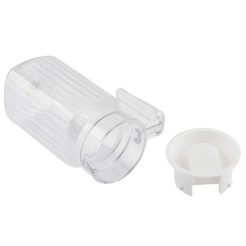 Acrylic Transparent Bottle, Striped Water Ice Cold Jug with Lid