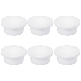 JIEYAO 6 Pcs Rubber Sink Overflow Covers, Sink Overflow Drain Cover Caps, Bathroom Sink Hole Round Cover Circular Basin Trim Cap Reusable Insert in Hole Round Caps for Kitchen and Bathroom