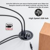 chenyang USB 3.0 Flush-Mounted Desktop Hub, 2 USB 3.0 Port/1