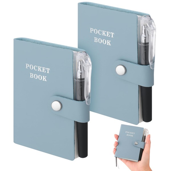 Candcamp 2 Pack A7 Pocket Notebook Small Notepad with 2