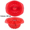 Webake Molde de silicona estriada para tartas, molde antiadherente para