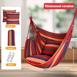 Unbranded New Camping Hammock Chair Bed Outdoor Hanging Swing Sleeping Garden+2 Pillow