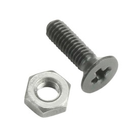 Adam Hall 19" Parts 5420 BLK M100 AH - Bag of 100 Phillips-Head Screw M3 x 10 black with Nut for XLR Sockets