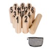 13 Piece Wooden Outdoor Throwing Game with Mesh Carry Bag