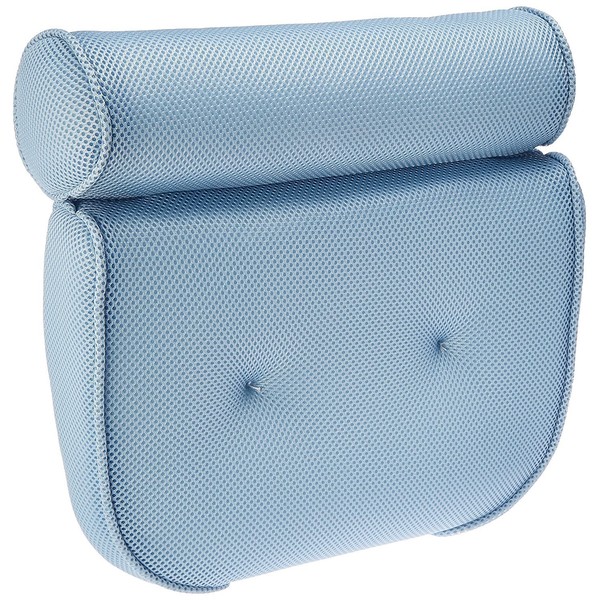 BodyHealt Home Spa Bath Pillow - Grip Suction Bath Neck pillows for Back, Head & Shoulders. Bathtub Pillow for Hot tub, Jacuzzi & Spa. Ergonomic Luxury Mesh Cushion for Men & Women. 2 Panel Spa Pillow