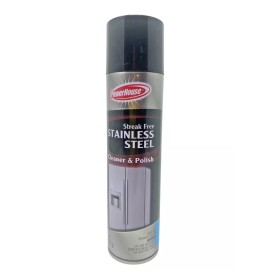 PowerHouse Streak Free Stainless Steel Cleaner & Polish, 8 oz - 2pk