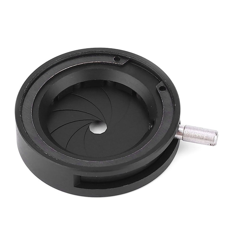 Microscope Iris Adapter Aperture Adjustable Lens Optical Diaphragm for MicroscopeSK12